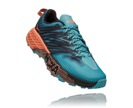 Hoka One One Speedgoat 4 - Adidasi Alergare Dama Turcoaz Deschis | RO-TMZmQU7